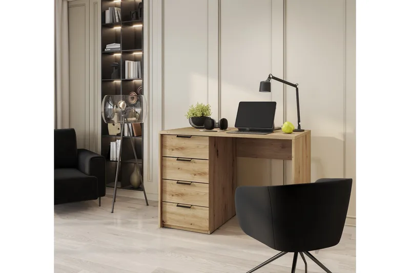 Barold Skrivbord 140x60 cm - Brun - Möbler - Hemmakontor - Skrivbord