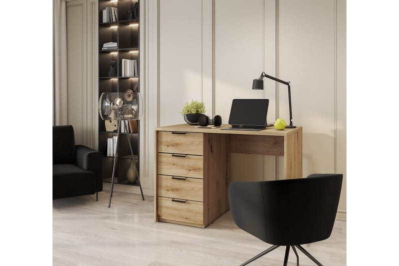 Barold Skrivbord 140x60 cm - Brun - Möbler - Hemmakontor - Skrivbord