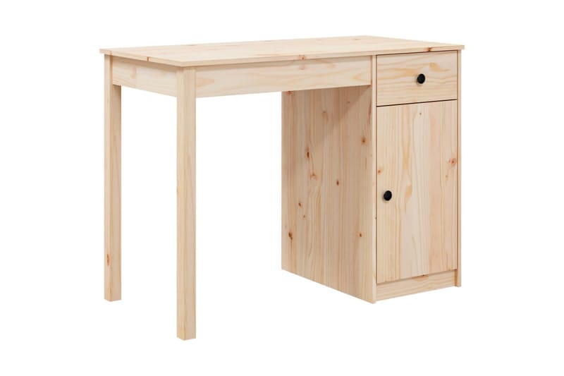 beBasic Skrivbord 100x50x75 cm massiv furu - Möbler - Hemmakontor - Skrivbord