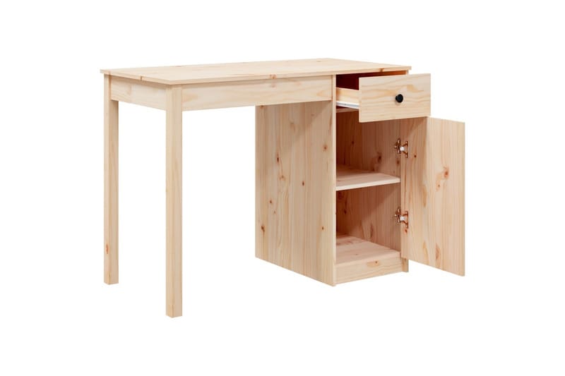 beBasic Skrivbord 100x50x75 cm massiv furu - Möbler - Hemmakontor - Skrivbord