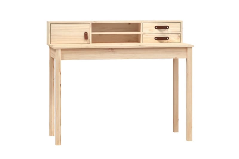 beBasic Skrivbord 110x50x93 cm massiv furu - Möbler - Hemmakontor - Skrivbord
