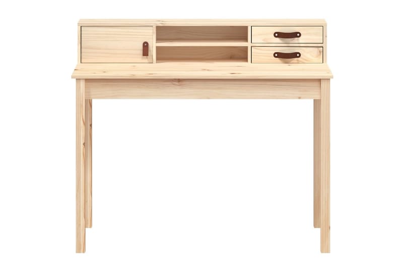 beBasic Skrivbord 110x50x93 cm massiv furu - Möbler - Hemmakontor - Skrivbord
