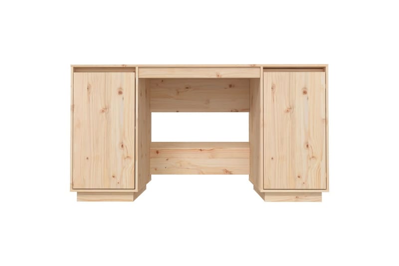 beBasic Skrivbord 140x50x75 cm massiv furu - Möbler - Hemmakontor - Skrivbord