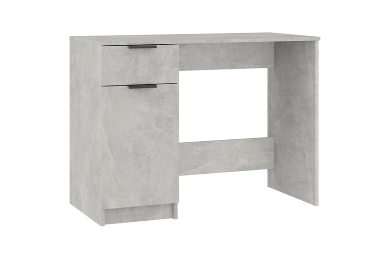 beBasic Skrivbord betonggrå 100x50x75 cm konstruerat trä - Skrivbord - Bord