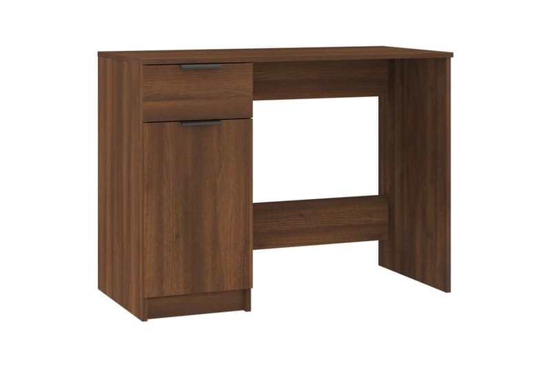 beBasic Skrivbord brun ek 100x50x75 cm konstruerat trä - Möbler - Hemmakontor - Skrivbord
