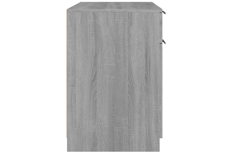 beBasic Skrivbord grå sonoma 100x50x75 cm konstruerat trä - Möbler - Hemmakontor - Skrivbord