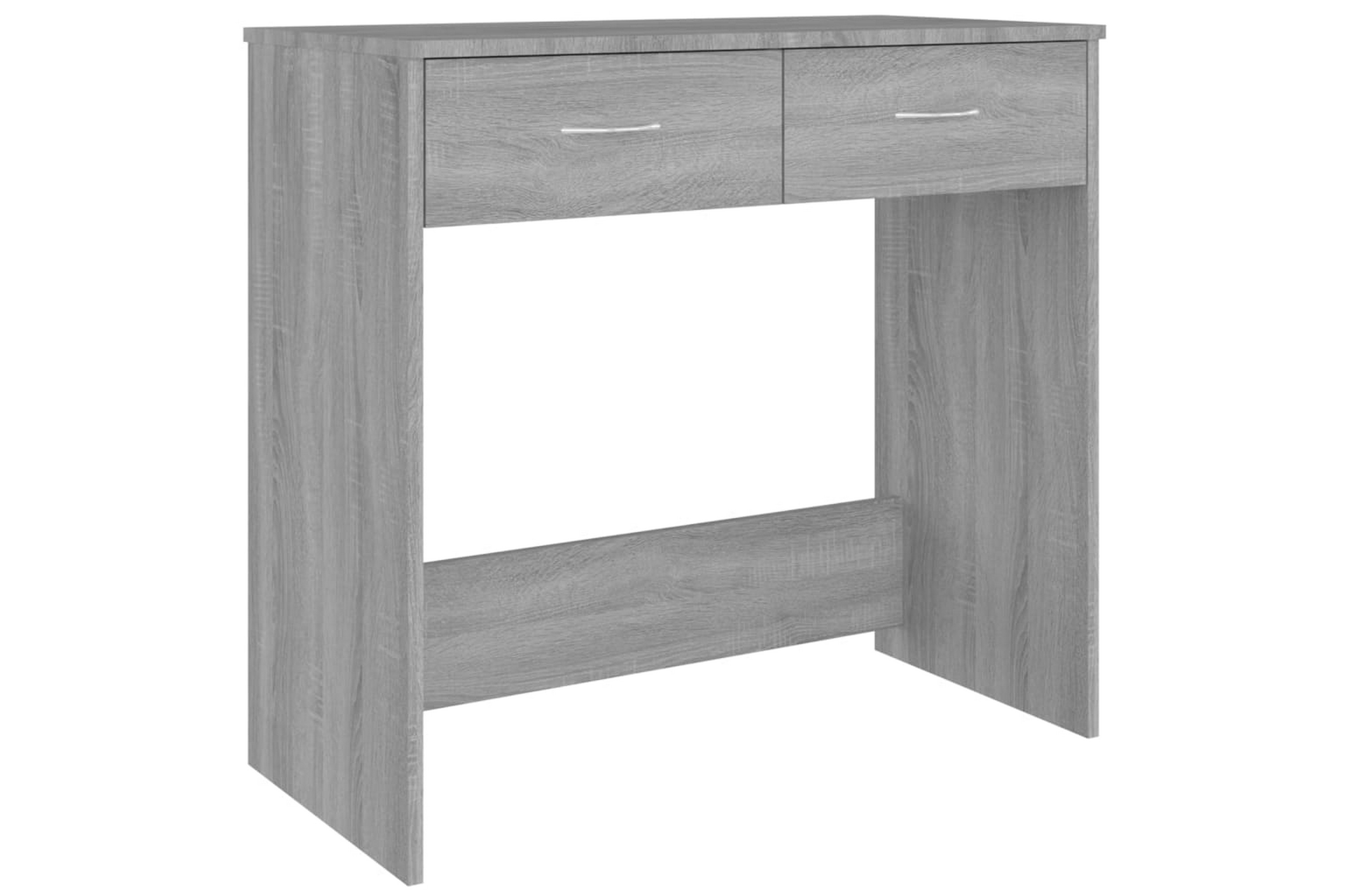 beBasic Skrivbord grå sonoma 80x40x75 cm konstruerat trä –