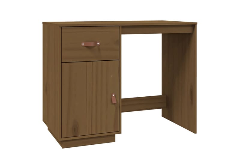 beBasic Skrivbord honungsbrun 95x50x75 cm massiv furu - Möbler - Hemmakontor - Skrivbord