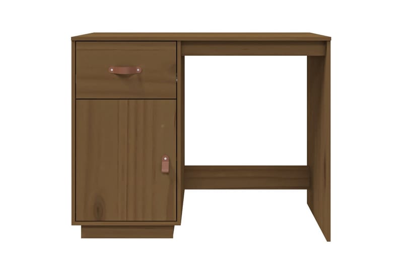 beBasic Skrivbord honungsbrun 95x50x75 cm massiv furu - Möbler - Hemmakontor - Skrivbord