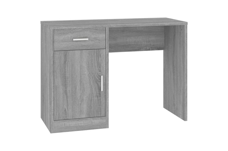 beBasic Skrivbord lådor & skåp grå sonoma 100x40x73cm konstruerat trä - Möbler - Hemmakontor - Skrivbord