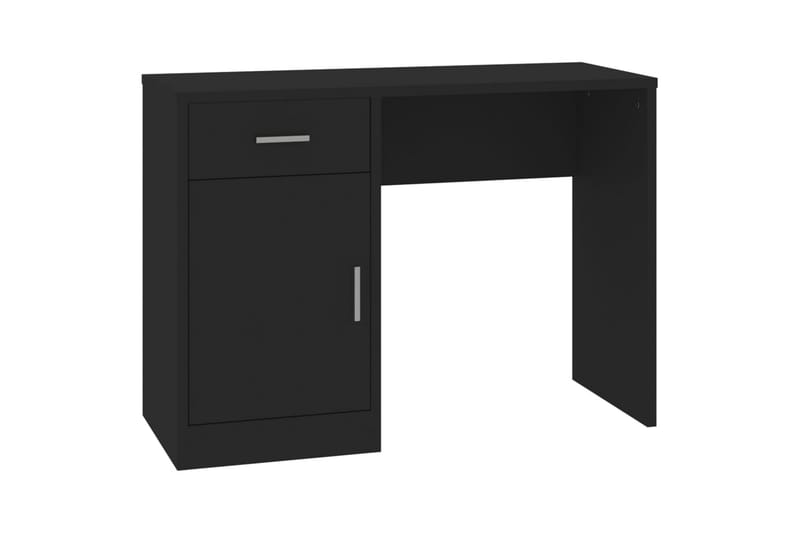 beBasic Skrivbord lådor & skåp svart 100x40x73cm konstruerat trä - Möbler - Hemmakontor - Skrivbord