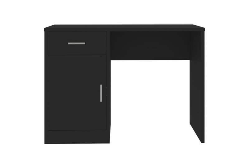 beBasic Skrivbord lådor & skåp svart 100x40x73cm konstruerat trä - Möbler - Hemmakontor - Skrivbord