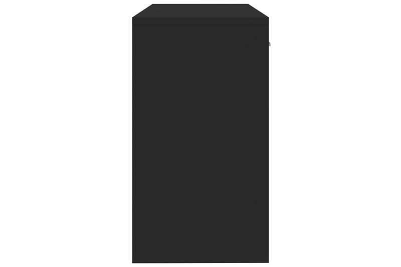 beBasic Skrivbord lådor & skåp svart 100x40x73cm konstruerat trä - Möbler - Hemmakontor - Skrivbord