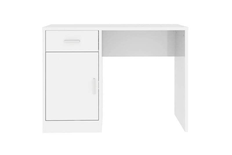 beBasic Skrivbord lådor & skåp vit högglans 100x40x73cm konstruerat trä - Möbler - Hemmakontor - Skrivbord