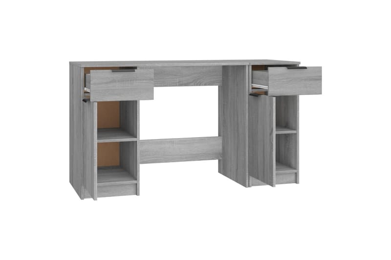 beBasic Skrivbord med hurts Grå Sonoma konstruerat trä - Skrivbord - Bord