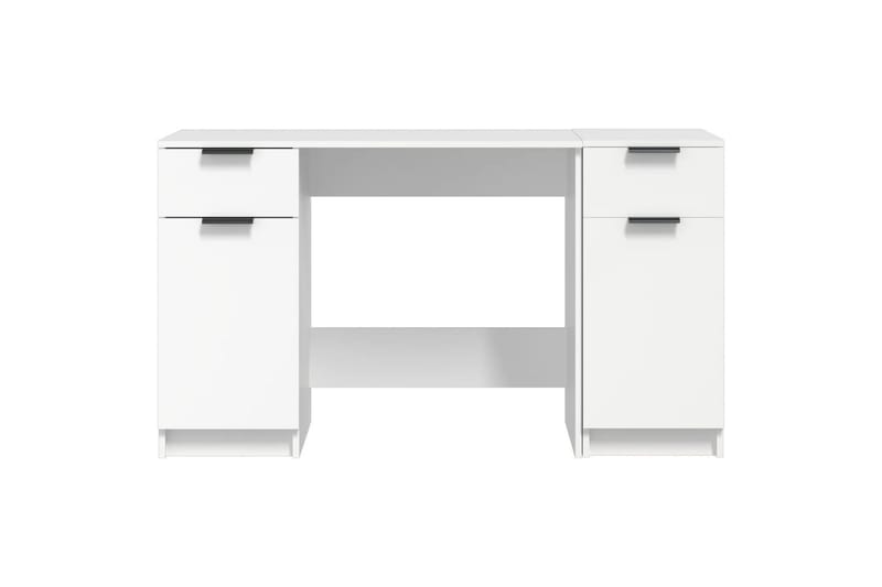 beBasic Skrivbord med hurts vit konstruerat trä - Möbler - Hemmakontor - Skrivbord