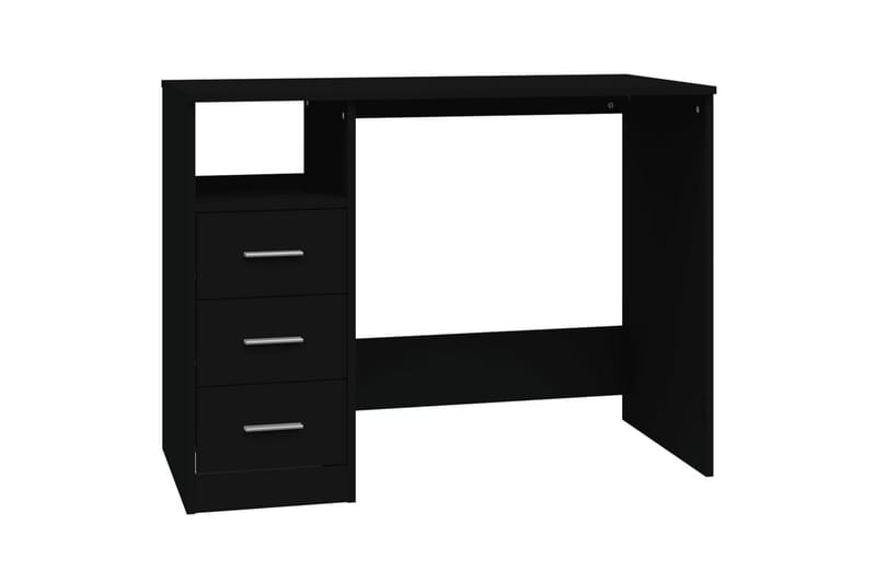 beBasic Skrivbord med lådor svart 102x50x76 cm konstruerat trä - Möbler - Hemmakontor - Skrivbord