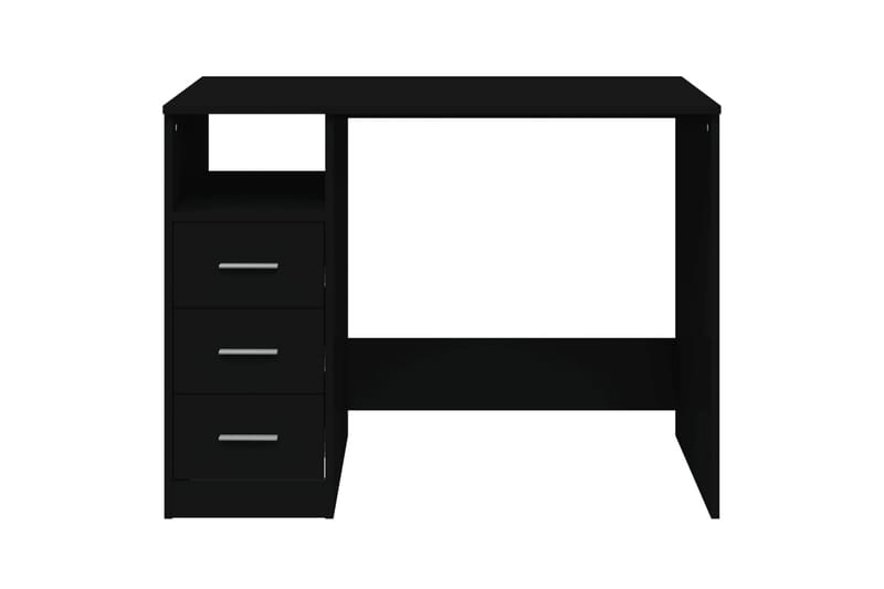 beBasic Skrivbord med lådor svart 102x50x76 cm konstruerat trä - Skrivbord - Bord