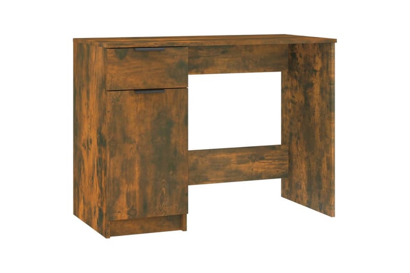 beBasic Skrivbord rökfärgad ek 100x50x75 cm konstruerat trä - Möbler - Hemmakontor - Skrivbord