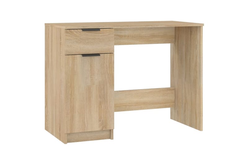 beBasic Skrivbord sonoma-ek 100x50x75 cm konstruerat trä - Möbler - Hemmakontor - Skrivbord