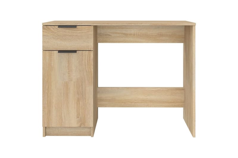 beBasic Skrivbord sonoma-ek 100x50x75 cm konstruerat trä - Möbler - Hemmakontor - Skrivbord