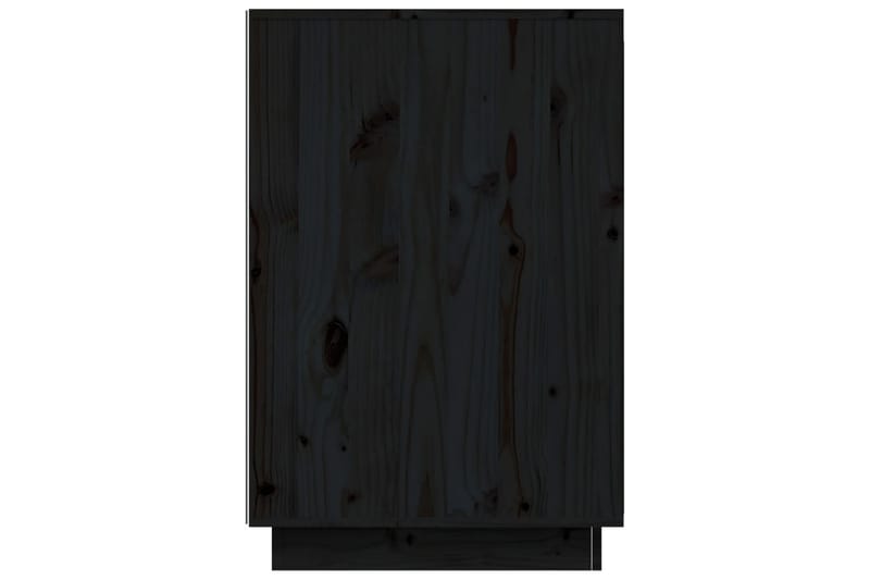 beBasic Skrivbord svart 140x50x75 cm massiv furu - Skrivbord - Bord