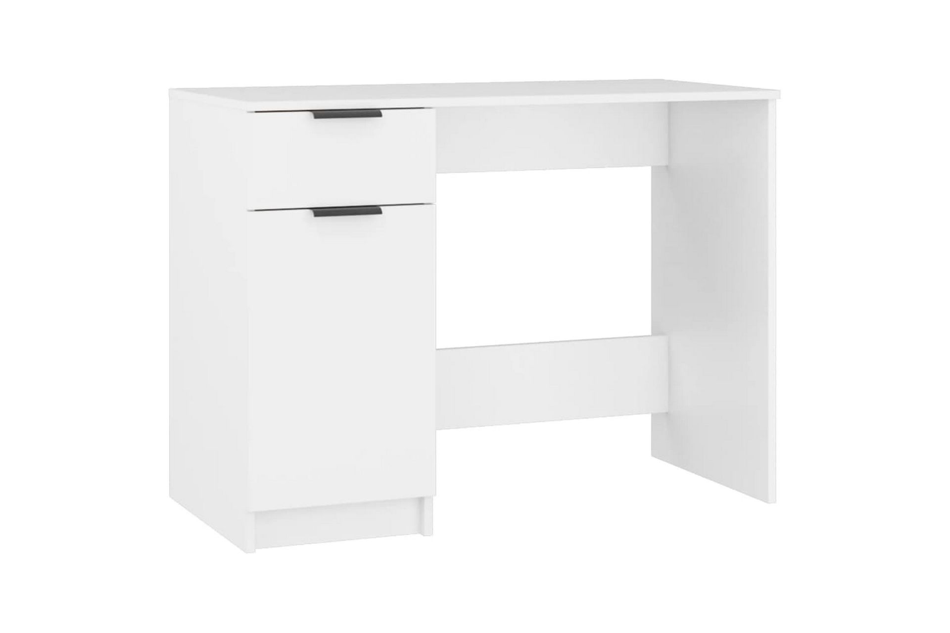 beBasic Skrivbord vit 100x50x75 cm konstruerat trä - Möbler - Hemmakontor - Skrivbord