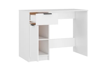 beBasic Skrivbord vit 100x50x75 cm konstruerat trä - Möbler - Hemmakontor - Skrivbord
