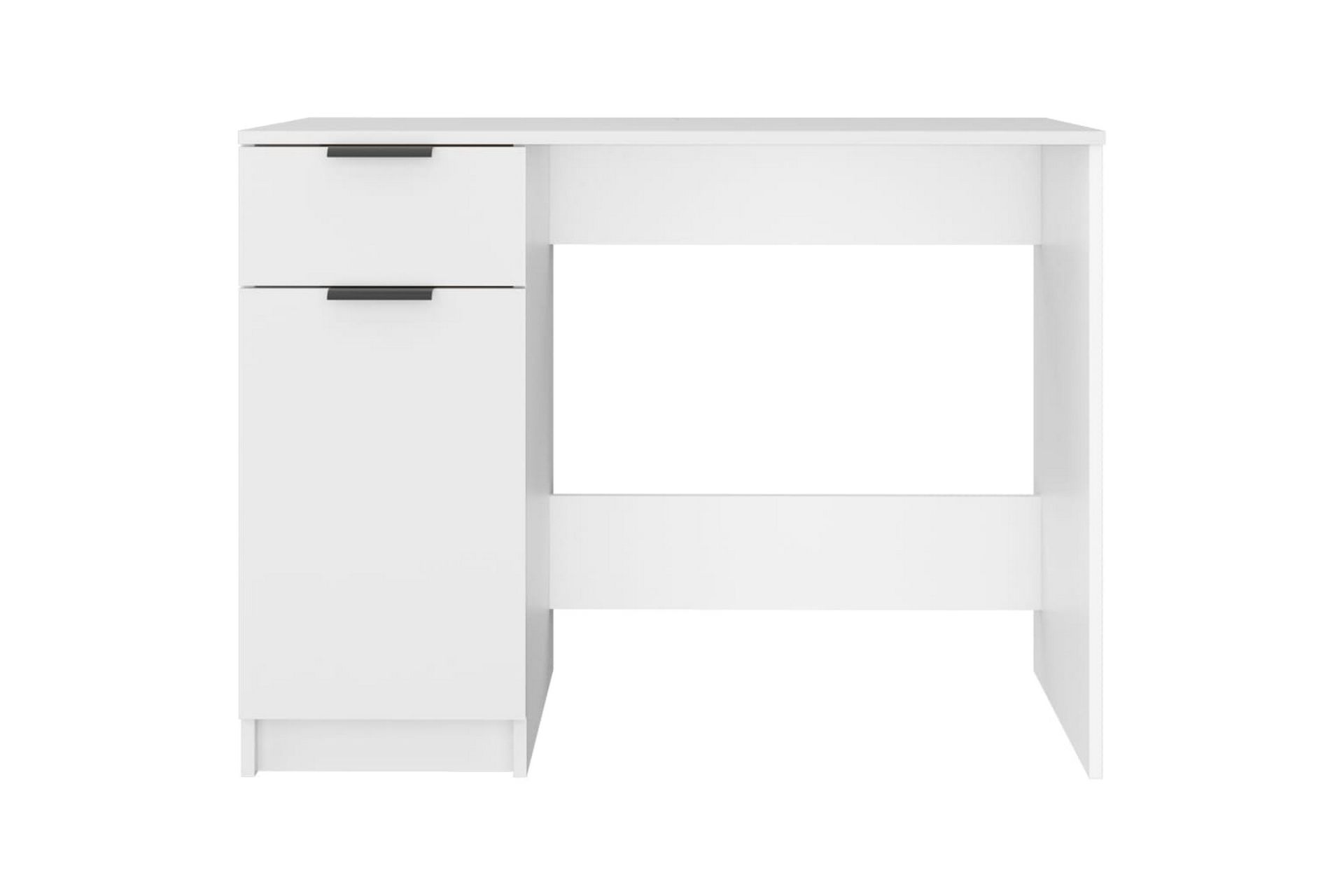beBasic Skrivbord vit 100x50x75 cm konstruerat trä - Möbler - Hemmakontor - Skrivbord