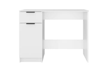 beBasic Skrivbord vit 100x50x75 cm konstruerat trä - Möbler - Hemmakontor - Skrivbord