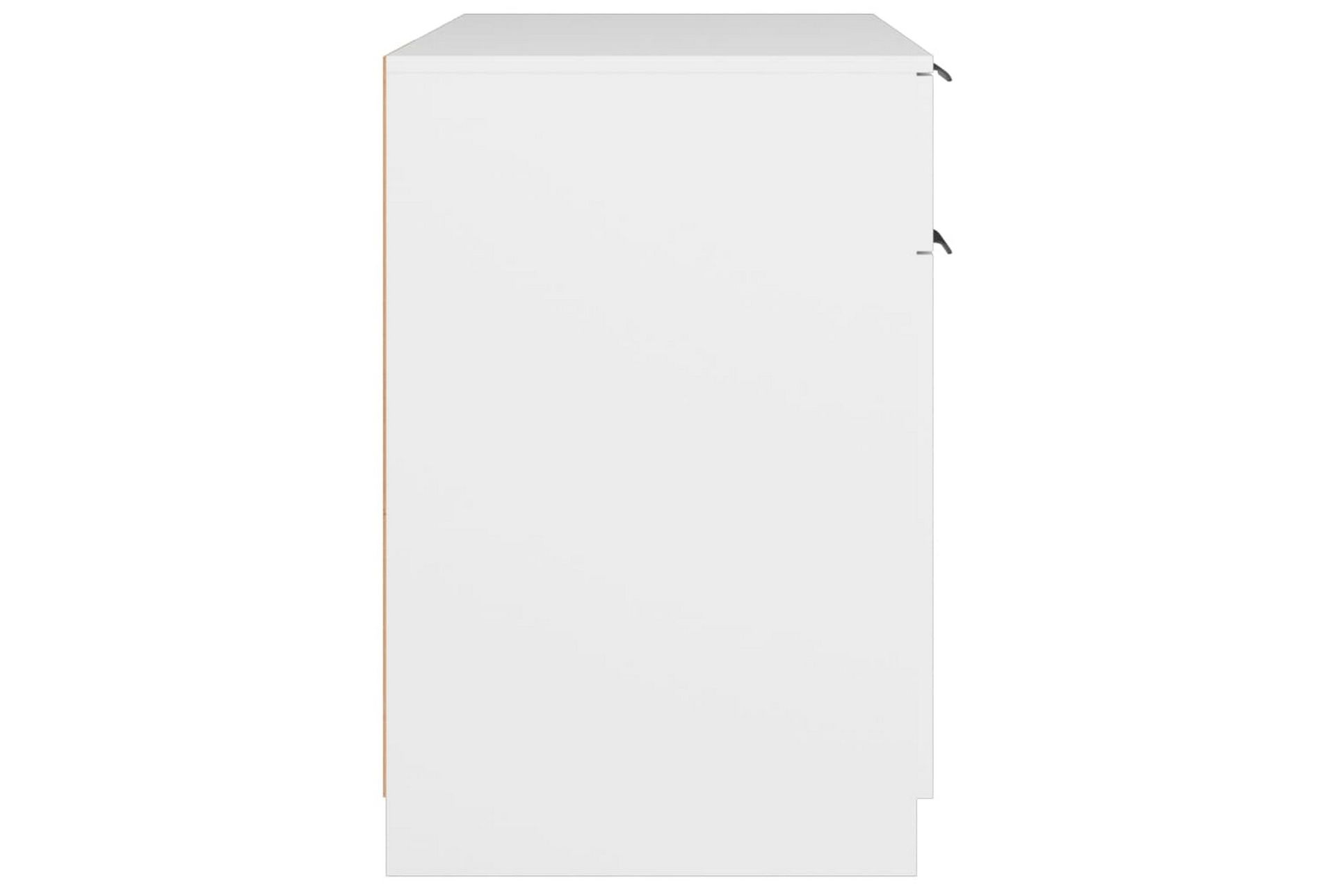 beBasic Skrivbord vit 100x50x75 cm konstruerat trä - Möbler - Hemmakontor - Skrivbord