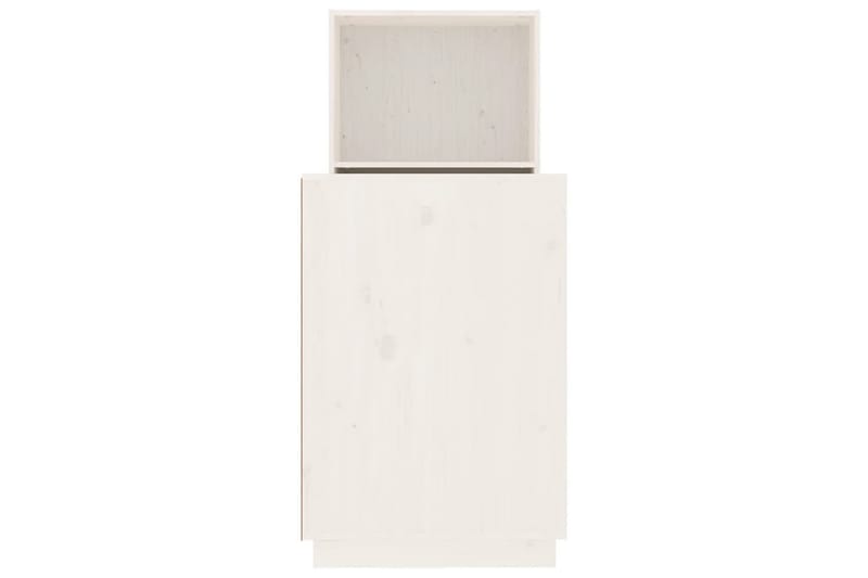 beBasic Skrivbord vit 110x53x117 cm massiv furu - Möbler - Hemmakontor - Skrivbord