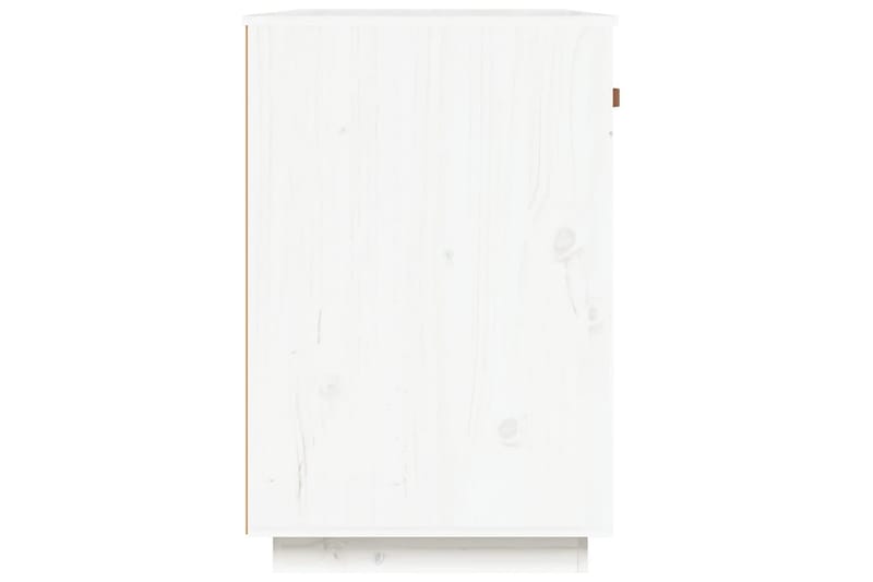 beBasic Skrivbord Vit 95x50x75 cm massiv furu - Skrivbord - Bord