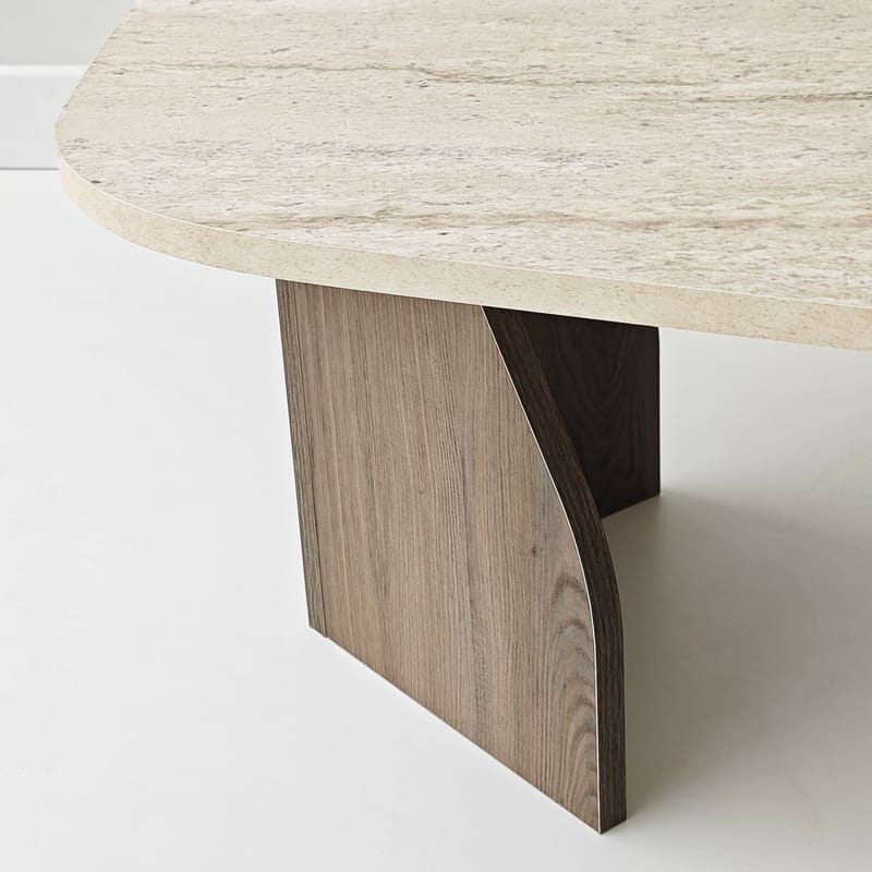 Berriaren Skrivbord 100x35x60 cm - Travertine Walnut - Möbler - Hemmakontor - Skrivbord