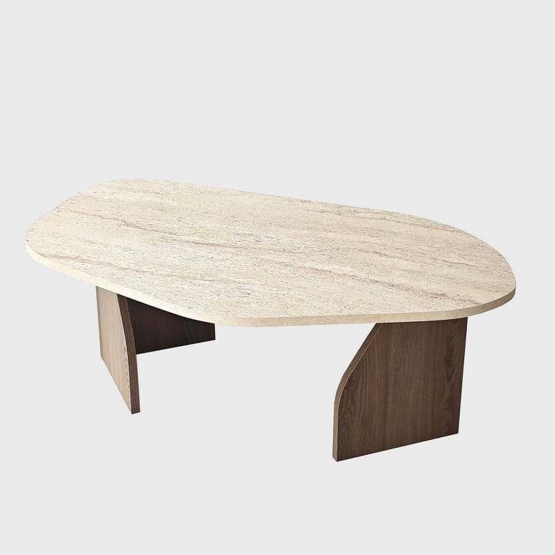 Berriaren Skrivbord 100x35x60 cm - Travertine Walnut - Möbler - Hemmakontor - Skrivbord