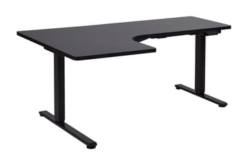 Bina L-format Skrivbord 109x160 cm i Målat Trä - Svart - Möbler - Hemmakontor - Skrivbord