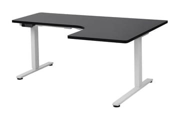 Bina Skrivbord 109x160 cm i Trä med Metallstativ - Svart|Vit - Möbler - Hemmakontor - Skrivbord