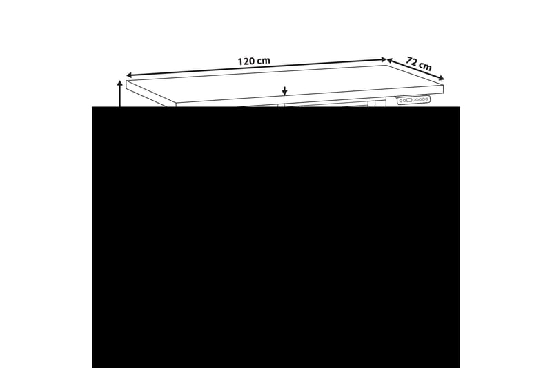 Bina Skrivbord 72x120 cm - Grå/Vit - Möbler - Hemmakontor - Skrivbord