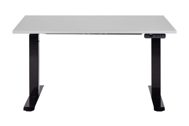 Bina Skrivbord 72x120 cm i Trä med Metallstativ - Grå|Svart - Möbler - Hemmakontor - Skrivbord