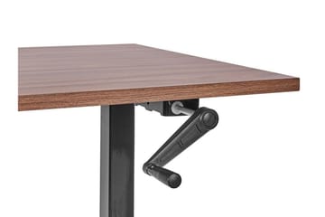 Bina Skrivbord 72x120 cm i Trä med Stålstativ - Brun|Svart - Möbler - Hemmakontor - Skrivbord