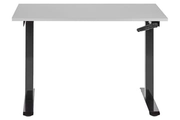Bina Skrivbord 72x120 cm i Trä med Stålstativ - Grå|Svart - Möbler - Hemmakontor - Skrivbord