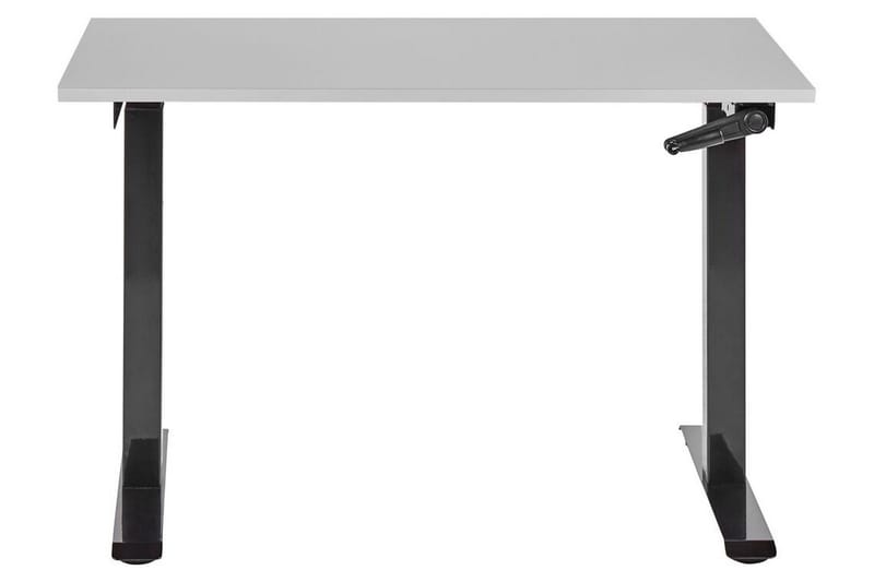 Bina Skrivbord 72x120 cm i Trä med Stålstativ - Grå|Svart - Möbler - Hemmakontor - Skrivbord