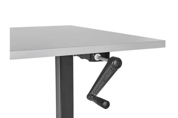 Bina Skrivbord 72x120 cm i Trä med Stålstativ - Grå|Svart - Möbler - Hemmakontor - Skrivbord