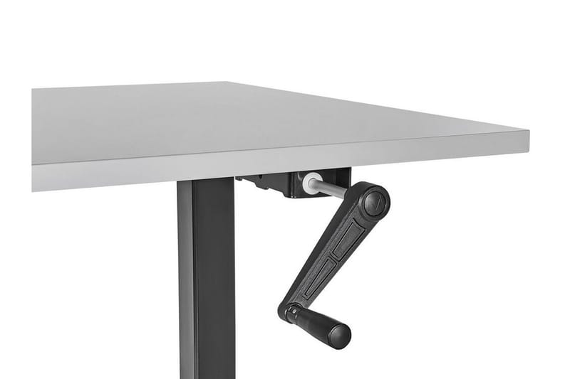 Bina Skrivbord 72x120 cm i Trä med Stålstativ - Grå|Svart - Möbler - Hemmakontor - Skrivbord