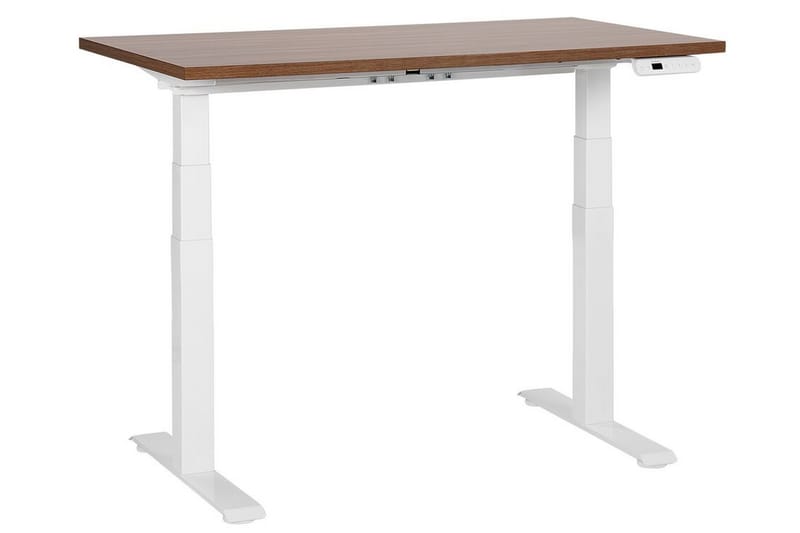 Bina Skrivbord 72x120 cm - Mörkt trä/Vit - Möbler - Hemmakontor - Skrivbord
