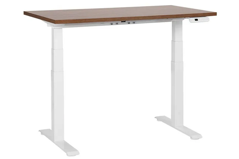 Bina Skrivbord 72x120 cm, Mörkt trä/Vit