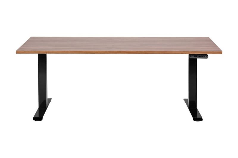 Bina Skrivbord 72x160 cm - Mörkt trä/Svart - Möbler - Hemmakontor - Skrivbord