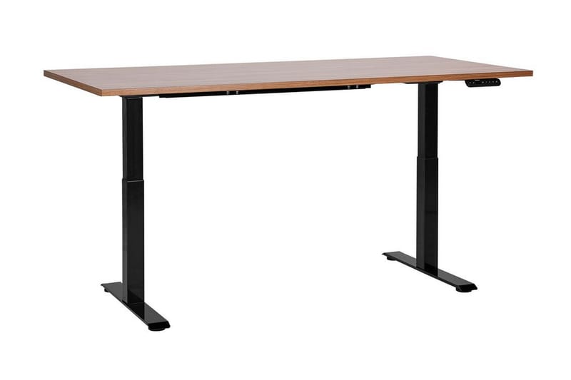 Bina Skrivbord 72x160 cm - Mörkt trä/Svart - Möbler - Hemmakontor - Skrivbord