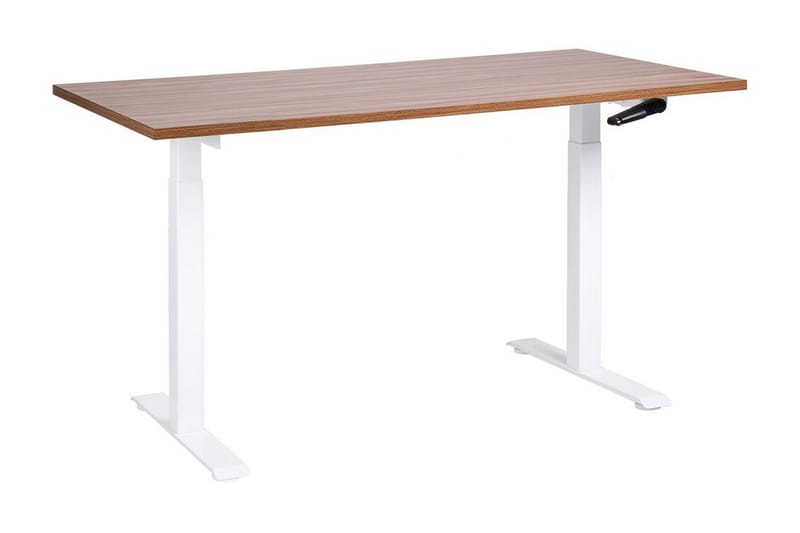 Bina Skrivbord 72x160 cm - Mörkt trä/Vit - Möbler - Hemmakontor - Skrivbord