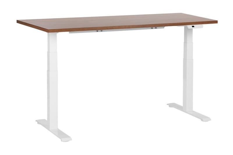 Bina Skrivbord 72x160 cm - Mörkt trä/Vit - Möbler - Hemmakontor - Skrivbord